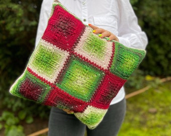 Puffs and Hugs Christmas Pillow *PATTERN ONLY*