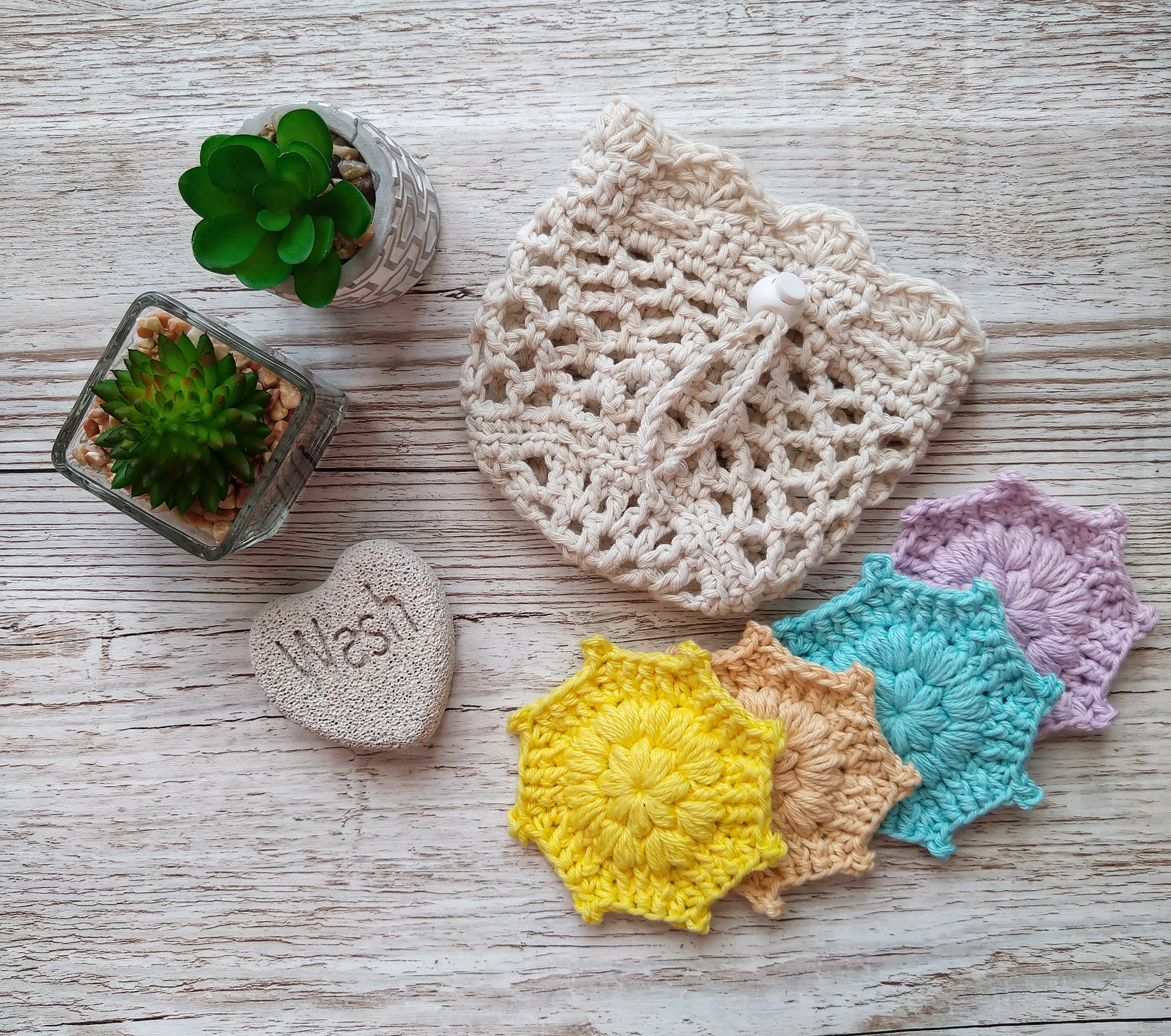 39 Face Scrubby Crochet Patterns: Enhance Your Skincare Routine Today! 11 Washbag for Face Scrubbies *pattern Only