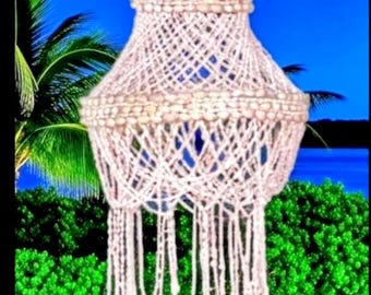 Lámpara de araña - Auténtica decoración bohemia costera - Estilo vintage seleccionado - Decoración de alta gama, estilo Palm Beach, vida costera, hallazgo de finca, pieza única