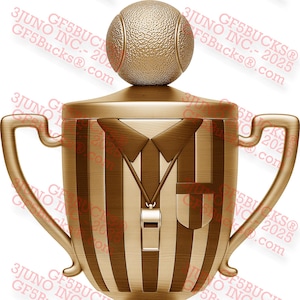3D Illusion Tennistrainer PNG - Bester Trainer aller Zeiten Trophäen-Design - Lasergravurprojekt - 7.8x14 - GF5Bucks®