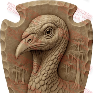 Peru de ilusão 3D PNG – Design de ponta de flecha de pântano – Projeto de gravação a laser – 8,5x14 – GF5Bucks®