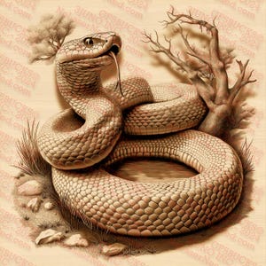 Design de PNG de cobra de ilusão 3D | Arte de réptil para gravação a laser | PNG de queima de laser | Pronto para laser | Arquivo de design digital | 14x14