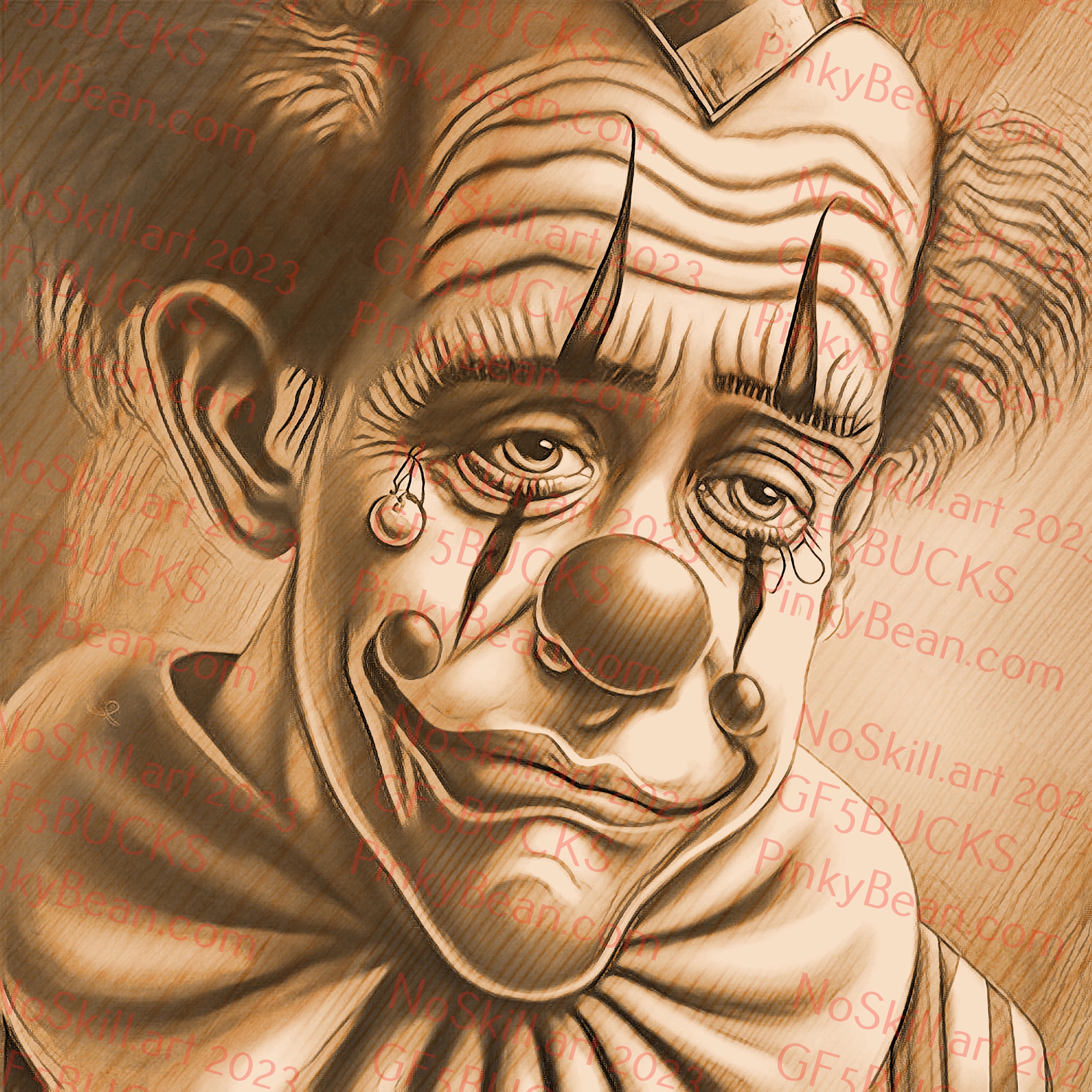 Chicano clown - Etsy México Chicano clown - Etsy México