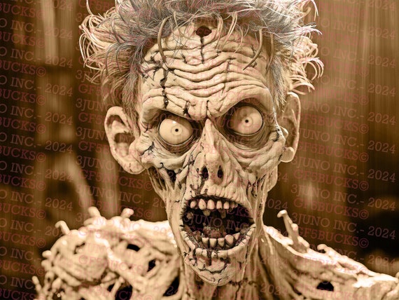 Zombie, Trick or Treat, Halloween - Laser Burn PNG | 3D Illusion