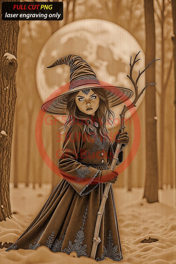 3D Illusion Young Witch Art for Laser Engraving | PNG Digital File | 9.33x14.00 Inch | Gf5bucks - Etsy 3D Illusion Young Witch Art for Laser Engraving | PNG Digital File | 9.33x14.00 Inch | Gf5bucks - Etsy