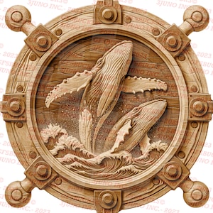 Laser Burn PNG | 3D Illusion | Engrave | Laser Ready | Digital Design File | Grey Whales