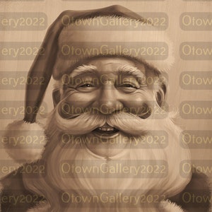 Laser Burn PNG | Ilusão 3D | Gravar | Pronto para Laser | Arquivo de Design Digital | Papai Noel | Natal