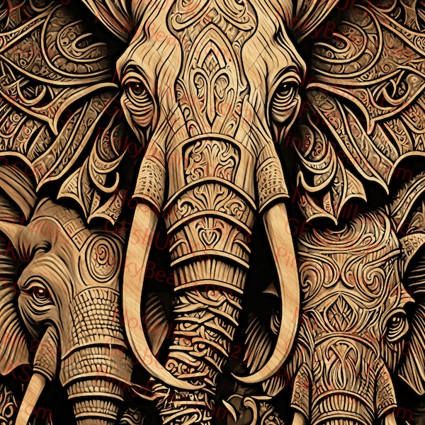 Laser Burn PNG | 3D Illusion | Engrave | Laser Ready | Digital Design File | Elephant | India | Africa