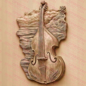 Cello Musical Instrument | Laser Burn PNG | 3D Illusion | Engrave | Laser Ready | Digital Design File | 14x14