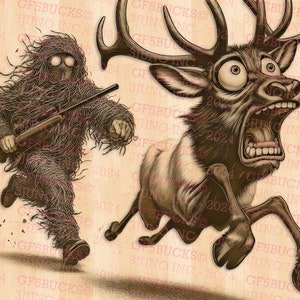 Hunting, it happens sometimes - Laser Burn PNG | 3D Illusion | Engrave | Laser Ready | Digital Design File