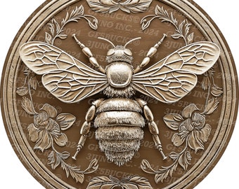 3D Illusion | Laser Burn PNG Digital File | For Engraving | Laser Ready | Instant Download | Just another Bee