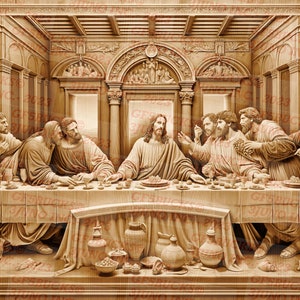 Unique Laser Ready Design | Religious Theme | Not A Last Supper | Digital File | PNG