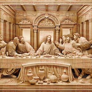 Unique Laser Ready Design | Religious Theme | Not A Last Supper | Digital File | PNG