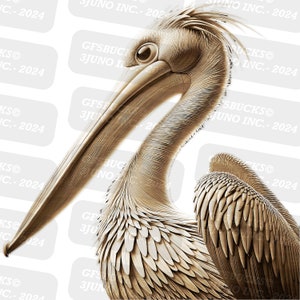 3D Illusion | Laser PNG Digitale Datei | zum Gravieren | Laserbereit | Sofortdownload | Pelikan