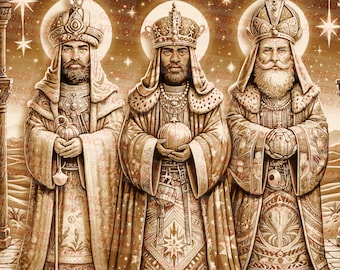 3D Illusion | Laser Burn PNG Digital File | For Engraving | Laser Ready | Instant Download | Christmas | Three Kings | 3 Kings | Wisemen