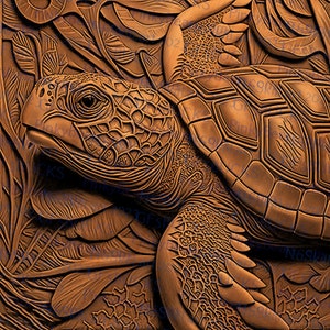 Gravure laser PNG | illusion 3D | Graver | Prêt pour le laser | Fichier de conception numérique | Tortue | Tortue de mer