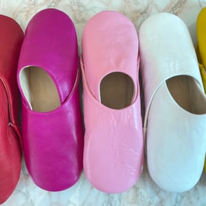 Handmade Genuine Moroccan Leather Slippers.