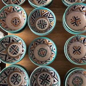 Handmade Beautiful Moroccan  small Ceramic bowl Set of 6