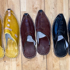 Handmade Genuine Moroccan Leather Slippers.