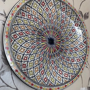 Handmade Beautiful Moroccan Ceramic Plate