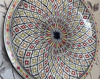 Handmade Beautiful Moroccan Ceramic Plate