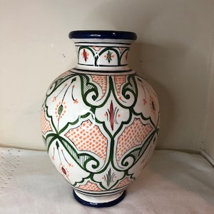 Handmade Moroccan  hand painted ceramic vases