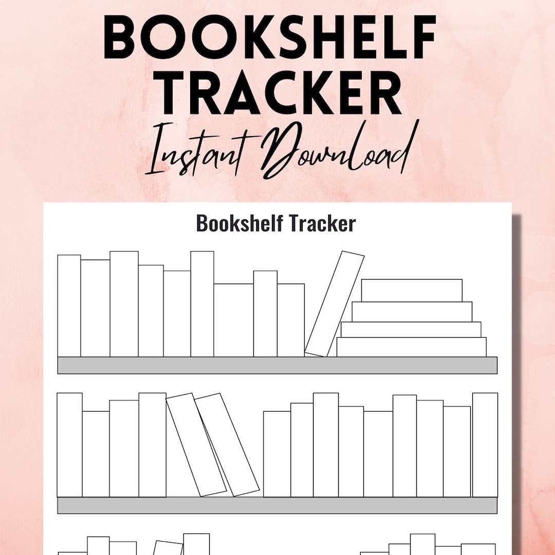 Bookshelf Tracker Instant Download | Reading Log | A4, A5, US Letter - Etsy