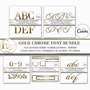 Gold chrome alphabet | gold text | gold clipart | metallic alphabet | chrome alphabet | gold clipart | gold letters | metallic letters
