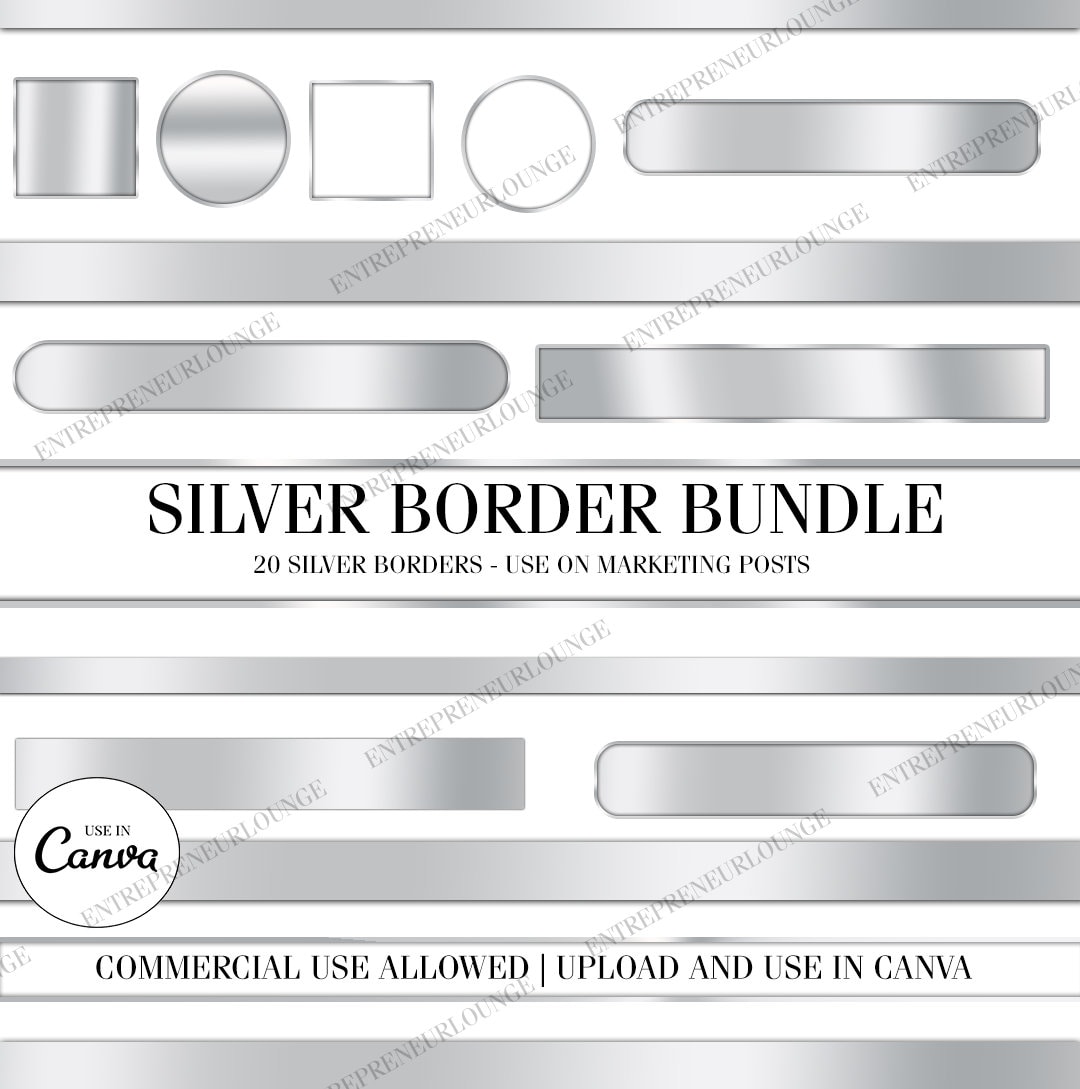 Silver Border Clipart