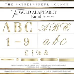 Gold chrome alphabet | gold text | gold clipart | metallic alphabet | chrome alphabet | gold clipart | gold letters | metallic letters
