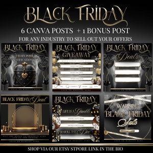 Black Friday Flyer, black Friday Social Media Posts, Black Friday  Templates,  Black Friday Canva templates, Aesthetics, lash tech, Beauty