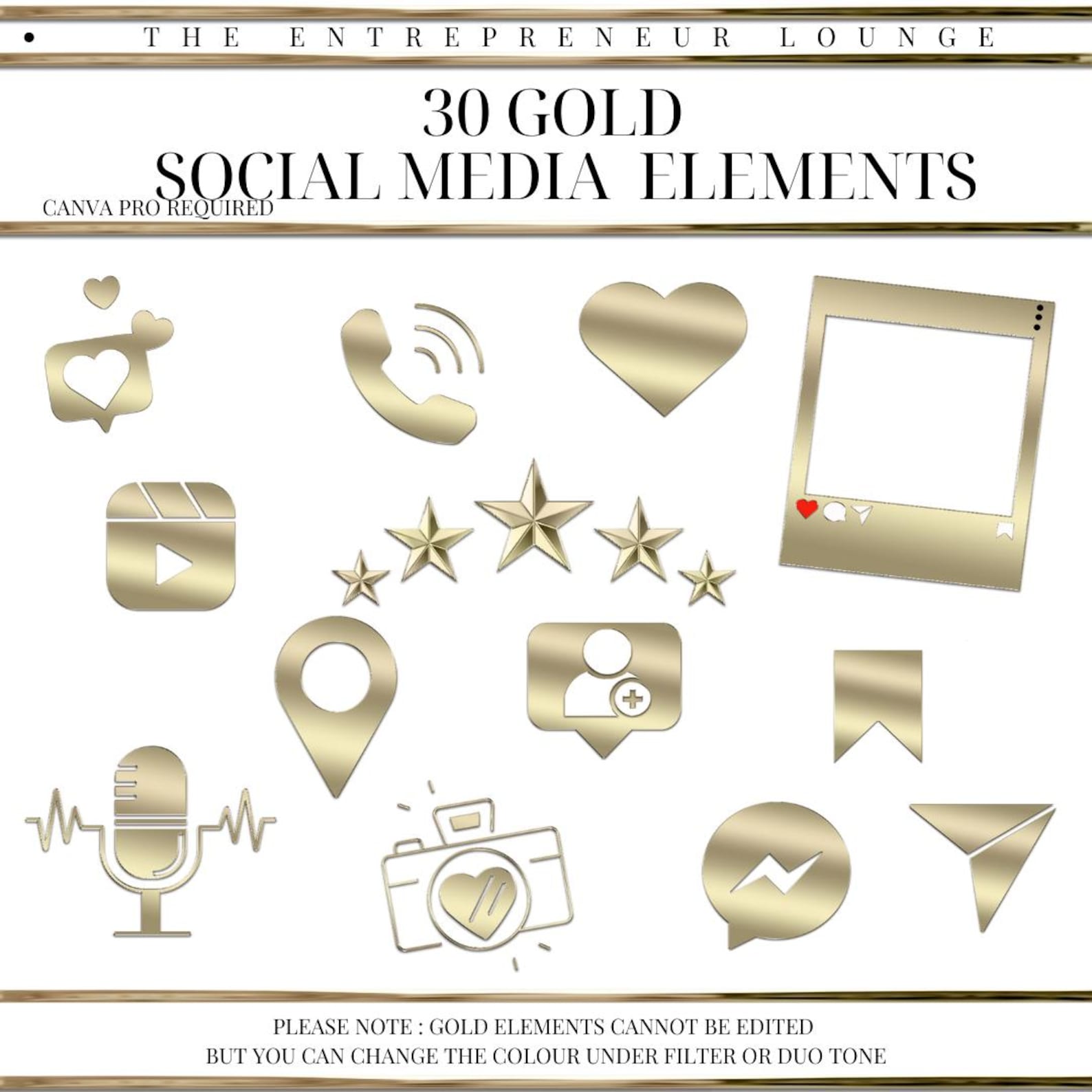 Gold Polaroid Clipart Gold Clipart Gold Picture Frames Pictureframes