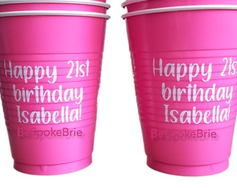 Plastic party cups - personalized