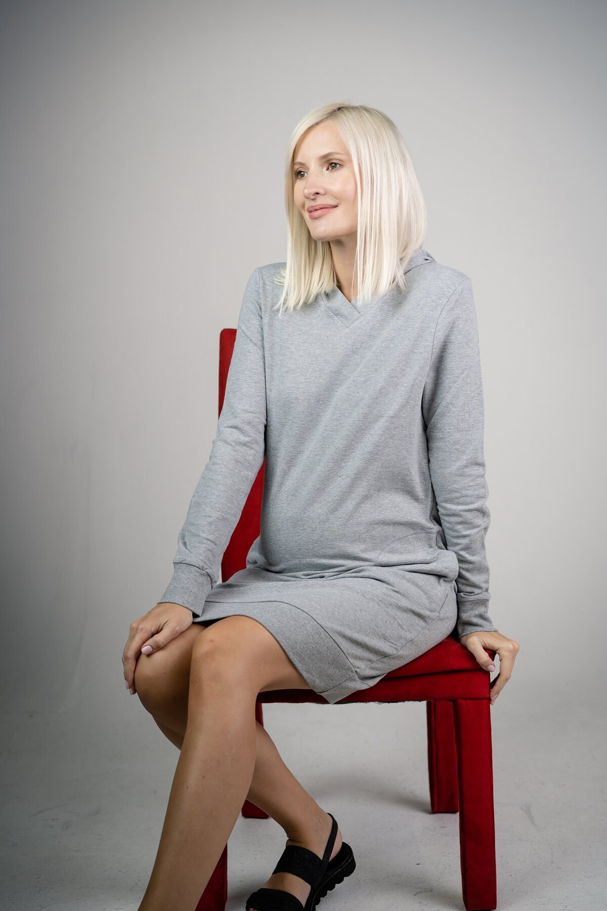 Hoodie Maternity Dress/ Pregnant Hoodie/ Pregnant Fashion/ Etsy