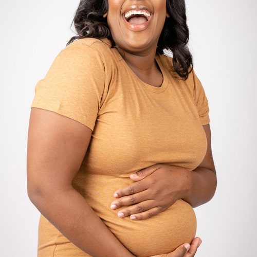 black plus size maternity dress