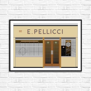 E. Pellicci Cafe Bethnal Green Art Deco London Giclee print