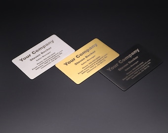 Metall Visitenkarten | Metall Mitgliedskarten | Metallkarten | Premium Karten | Luxus Visitenkarten | Professionelle Karten - B10002