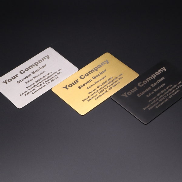 Metal Business Cards | Metal Membership Cards | Metal Cards | Premium Cards | Luxury Business Cards | Professional Cards - B10002