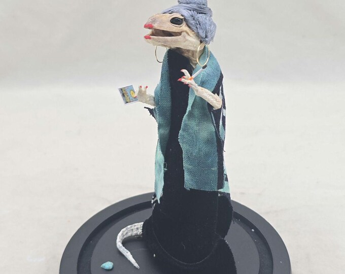 Mummified Leopard Gecko Taxidermy Lizard Tarot Fortune Teller Rat Snake ...