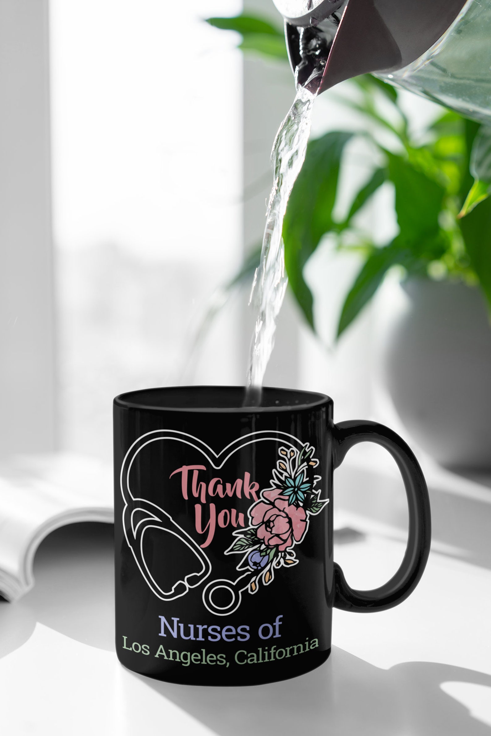 Danke Krankenschwester Premium personalisierte Kaffeetasse | Etsy