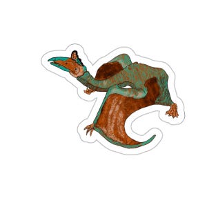 Colorful Quetzalcoatlus sticker (Kiss-Cut Stickers)
