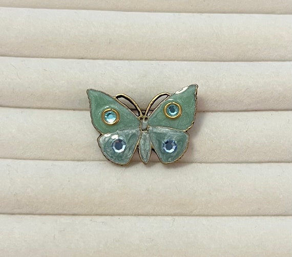 Vintage Signed Don-Lin Butterfly Brooch - image 4