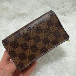 Authentische Louis Vuitton Damier Porte Monnaie Billets Tresor Bifold Leder Geldbörse Geldbörse
