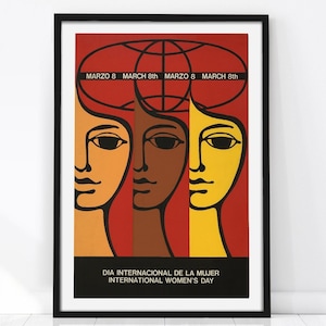Feminist Poster, Women&#39;s Day, Vintage Poster, Feminist Print, Retro Poster, Feminist Wall Art, Vintage Wall Decor, Feminist Gift, Wall Art