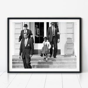 Ruby Bridges Photo, Activist Poster, Black History, Feminist Print, Vintage Poster, Black Woman Art, African American Art, Black and White