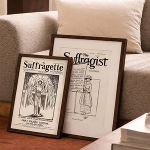 Old Suffragette Poster, Vintage Feminist Print, Suffrage Movement, Votes for Women Wall Art, Women’s Rights, History Decor image 6