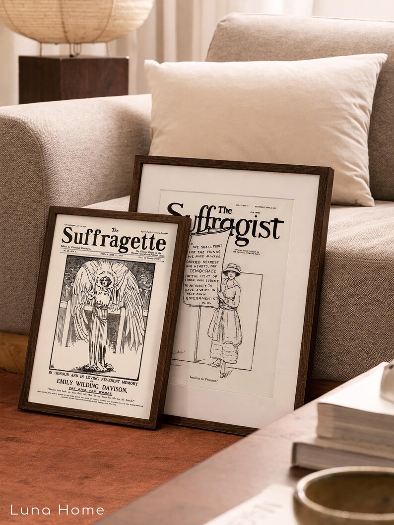 Old Suffragette Poster, Vintage Feminist Print, Suffrage Movement, Votes for Women Wall Art, Women’s Rights, History Decor image 6