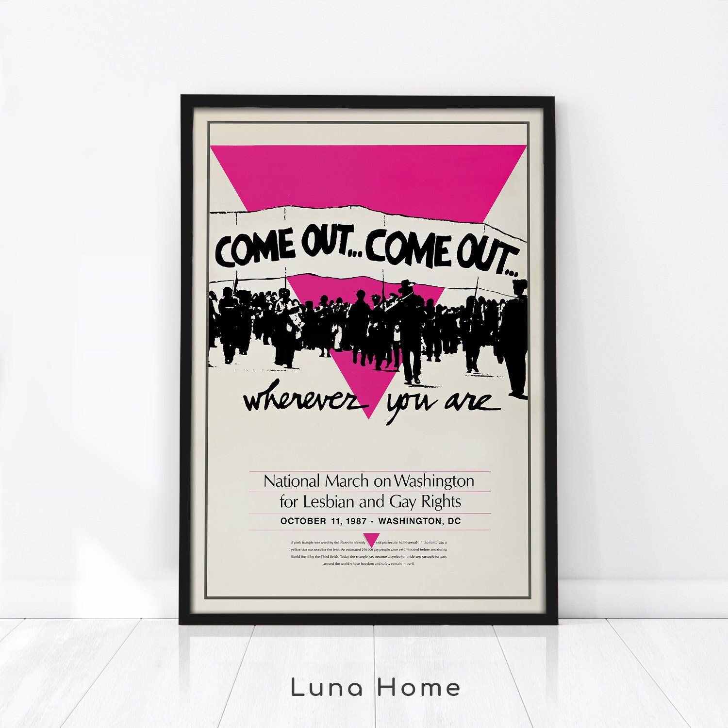 Retro Gay Poster Lesbian and Gay Rights March Poster Gay - Etsy