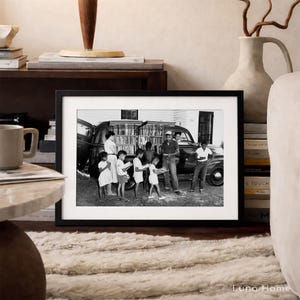 African American Children at Bookmobile, Black History Month Print, Vintage Historical Photo, Civil Rights Movement, Educational Wall Art image 3