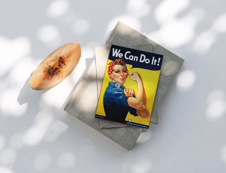 Feminist Poster We Can Do It Poster Rosie the Riveter - Etsy